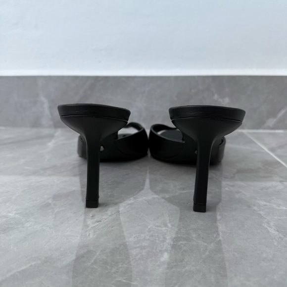 NWOT Women’s Zara Leather Mule Slip On Heel Open Toe Sandals UK 8 EU 41 1303/210 - Picture 6 of 15